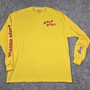 Chucky Good Guys Yellow Long Sleeve Shirt 2XL  AMC Movie Merch